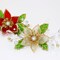 Capiz Floral Napkin Ring , Set of 4 - Handcrafted Christmas Decorations - Final sale / Non-returnable and Non-refundable